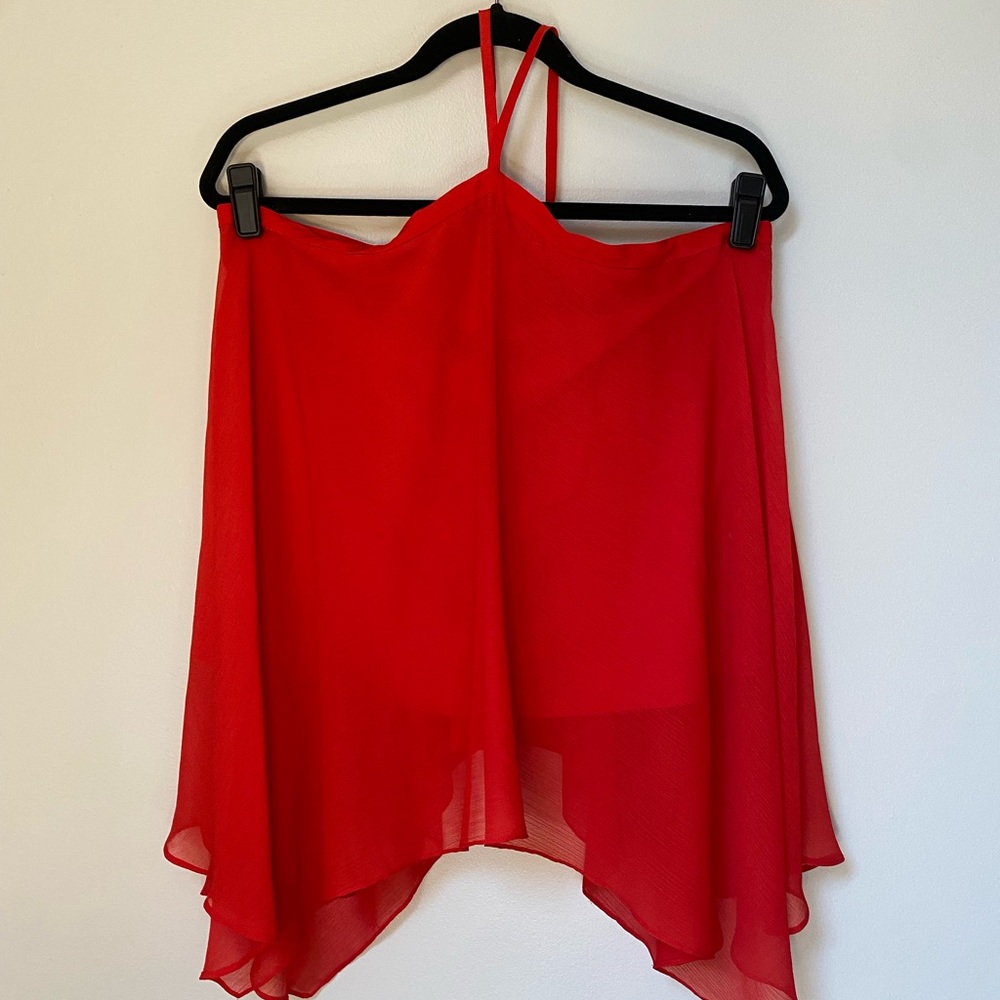 Red string halter top by Alice and Olivia